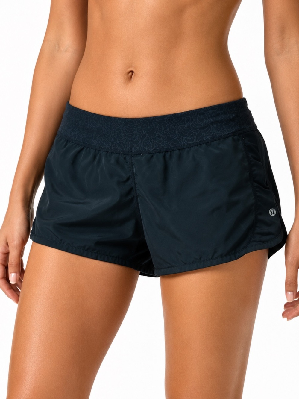 lululemon athletica Athletic Shorts with Patterned Waistband see measurements